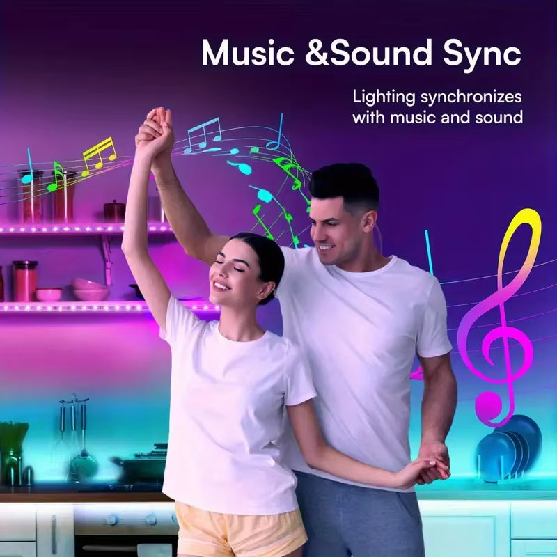 Led Strip Lights 44Keys APP Music Sync Remote Control USB 5V 1M-40M RGB Flexible Tape for Room Decoration TV Backlight Diode